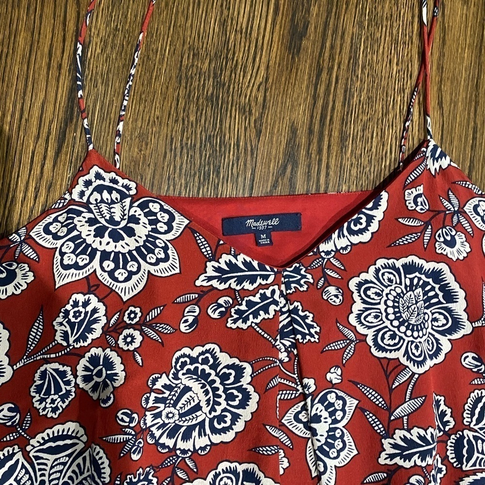 Madewell floral tank dress medium - Picture 3 of 6